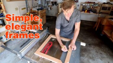 Picture frame BASICS. How to make a simple picture frame using a tablesaw.
