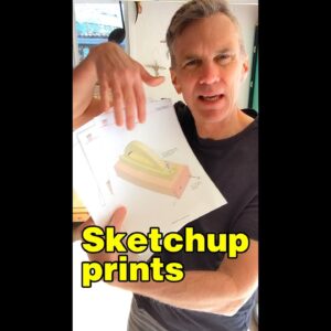 How I make printable plans from Sketchup #shorts