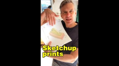 How I make printable plans from Sketchup #shorts