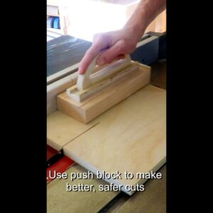 How to make a pushblock for your table saw.  #shorts