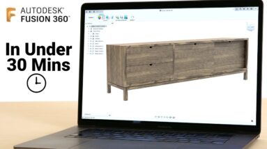 Fusion 360 for Woodworkers | Model a Complete Project in 30 Minutes