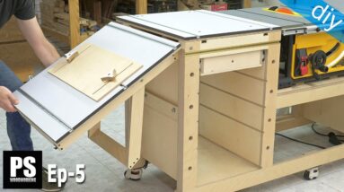 DIY Workbench Side Folding Table / Mobile Workbench EP 5