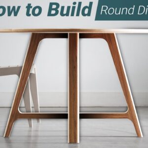 How to Build a Modern, Round Dining Table - Woodworking