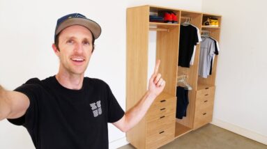 Building Cabinets for a Tiny Walk-In Closet