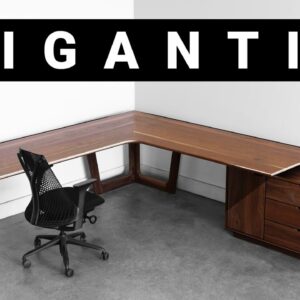 How To Build a Giant Corner Desk - Woodworking
