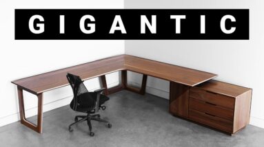 How To Build a Giant Corner Desk - Woodworking