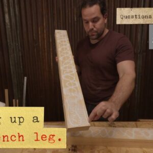 Gluing Up A Workbench Leg - Perfect Face to Face Glue Joints
