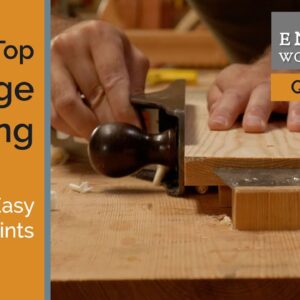 Bench top Edge Jointing Tip For Easy Glue Joints.