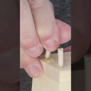 Reinforcing joints with dowel pins