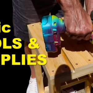 What TOOLS and SUPPLIES do you need to get started? Woodworking for beginners.